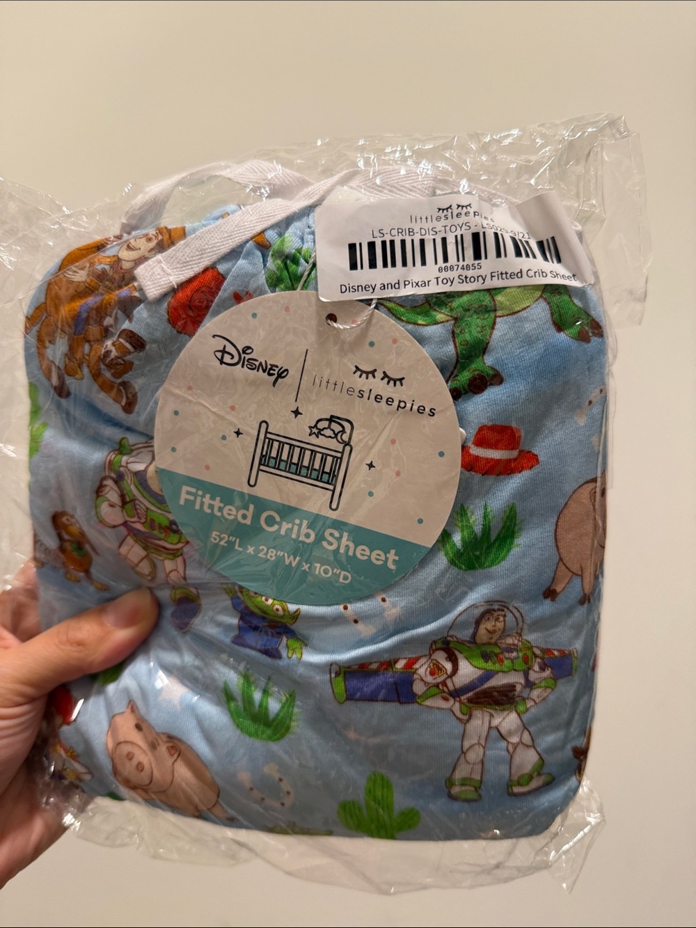 Little Sleepies Toy Story original crib sheet BNWT